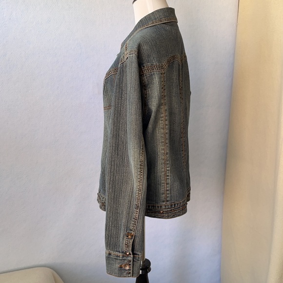 Stud Embellished Jean Jacket F.L. Jeans - Picture 9 of 12